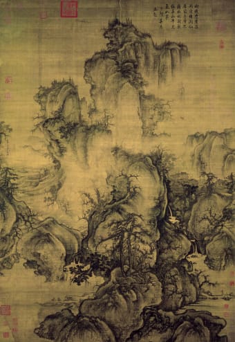Guo Xi | Early Spring, dated 1072, ink and  color on silk, 158.3 x 108.1 cm, National Palace Museum, Taipei